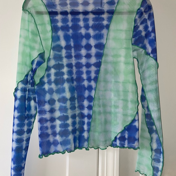 ZARA tie dye long sleeve top. Size large. - Picture 6 of 7
